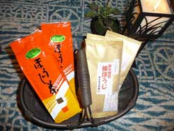 ほうじ茶が何故か人気です。
