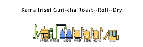 Kama Irisei Guri-cha Roast--Roll--Form/Shape--Dry